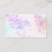 Waterverf achtergrondverf visitekaartje (Achterkant)
