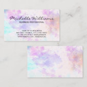 Waterverf achtergrondverf visitekaartje (Voorkant / Achterkant)