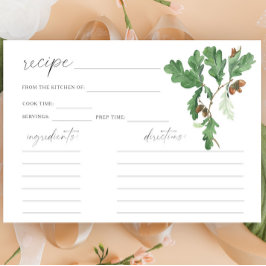 Waterverf Acorn Branch - Receptenkaart