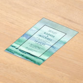 Waterverf Acryl bruiloft uitnodiging Sjabloon (Laagn)