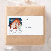 Waterverf activiteitsscène naar label (Insitu)