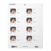 Waterverf activiteitsscène naar label (Full Sheet)