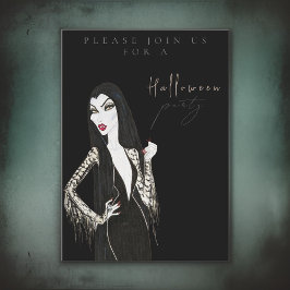 Waterverf Adult Halloween Feestuitnodiging