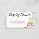 Waterverf Adventure wacht op Baby Display Shower Informatiekaartje (Voorkant)