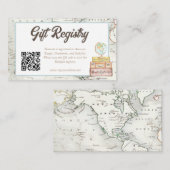 Waterverf Adventure wacht op Baby shower Registry Informatiekaartje (Voorkant / Achterkant)