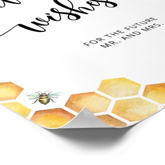 Waterverf advies en wensen voor Passen getrouwd Poster (Hoek)