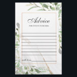 Waterverf Advies Kaart<br><div class="desc">Stijlvolle advieskaart voor uw gasten.</div>