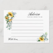 waterverf Advies over zonnebloemen (Voorkant)