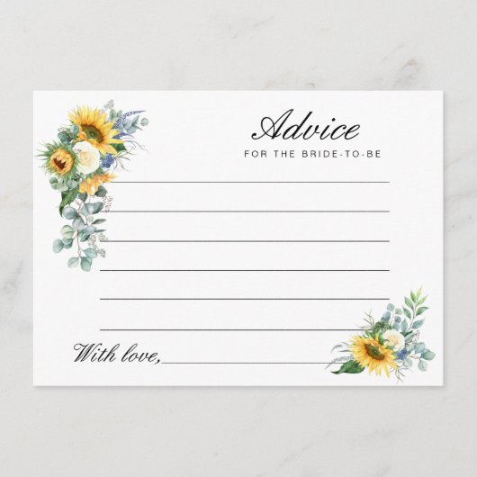 waterverf Advies over zonnebloemen (Voorkant)