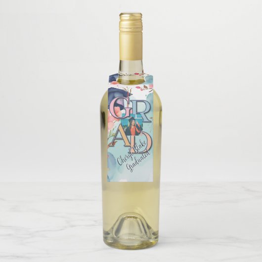 Waterverf Afbeelding Afstuderen Flessenhanger (Op fles)