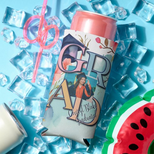 Waterverf Afbeelding Afstuderen Seltzer Blikjeskoeler (Insitu Zomer)
