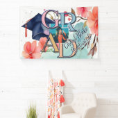 Waterverf Afbeelding Afstuderen Spandoek (Insitu)