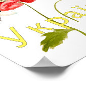 Waterverf afbeelding "Alles zal Oekraïne zijn" Hoe Poster (Hoek)