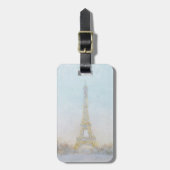 Waterverf | Afbeelding Eiffel Towe Bagagelabel (Voorkant verticaal)