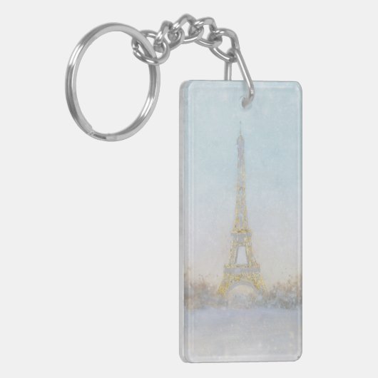Waterverf | Afbeelding Eiffel Towe Sleutelhanger (Voorkant Links)