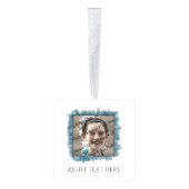 Waterverf Afbeelding kubus met uw foto's en tekst Decoratie (Rechts)