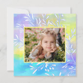 Waterverf Afbeelding Lijst Pasen Kaart (Voorkant)