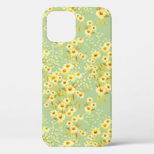 Waterverf afbeelding van daisy bloemen op een lich Case-Mate iPhone case