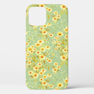 Waterverf afbeelding van daisy bloemen op een lich Case-Mate iPhone case