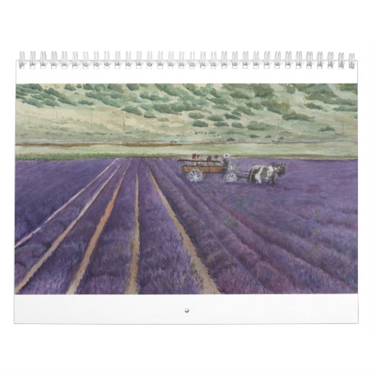 Waterverf Afbeeldingen van YL Lavender & meer agen Kalender (Hoes)