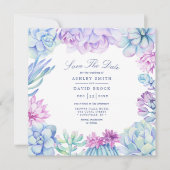 Waterverf afbreekbare kartonnen doos slaat de datu save the date (Voorkant)