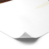 Waterverf afdrukken in steenvorm poster (Hoek)