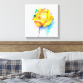 Waterverf Afdrukken Roos dop dop (Insitu (Slaapkamer))