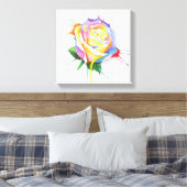 Waterverf Afdrukken Roos dop dop (Insitu (Slaapkamer))