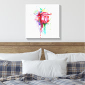 Waterverf Afdrukken Roos dop dop (Insitu (Slaapkamer))