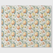 Waterverf affodil. cadeaupapier (Vlak)