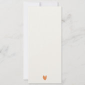 Waterverf Afrikaans Landschap Bruiloft Menu Kaart (Achterkant)