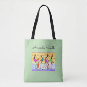 Waterverf, Afrikaanse kunst, geluk uitdrukken Tote Bag (Voorkant)
