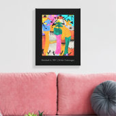 Waterverf, Afrikaanse kunst, Geweldige Joy Dance Canvas Afdruk (Insitu (Woonkamer))