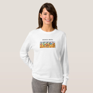 Waterverf, Afrikaanse kunst, Schattigee hartverwar T-shirt