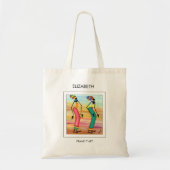 Waterverf, Afrikaanse kunst, wandelen Tote Bag (Voorkant)