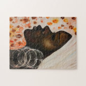 Waterverf - Afrikaanse schoonheid - Kies Grootte Legpuzzel (Horizontaal)