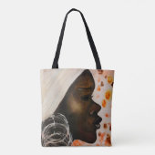 Waterverf - Afrikaanse schoonheid - Kunstmoderne s Tote Bag (Achterkant)