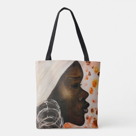 Waterverf - Afrikaanse schoonheid - Kunstmoderne s Tote Bag (Achterkant)