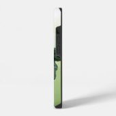 Waterverf Afrikaanse Violet Houseplant Garden Flow iPhone Hoesje (Linkerkant)