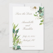 Waterverf afstorten Bespaar de datum van het huwel Kaart (Voorkant)