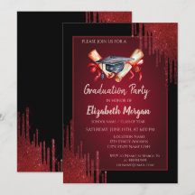 Waterverf Afstudeerder Pet, Diploma, Red Drips Afs