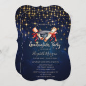 Waterverf Afstudeerder Pet Diploma Stars Kaart (Voorkant / Achterkant)