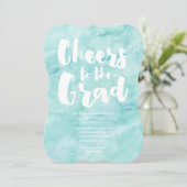 Waterverf Afstudeerder | Uitnodiging tot Afstudere (Staand voorkant)