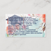 Waterverf Afstuderen Aankondiging (Achterkant)