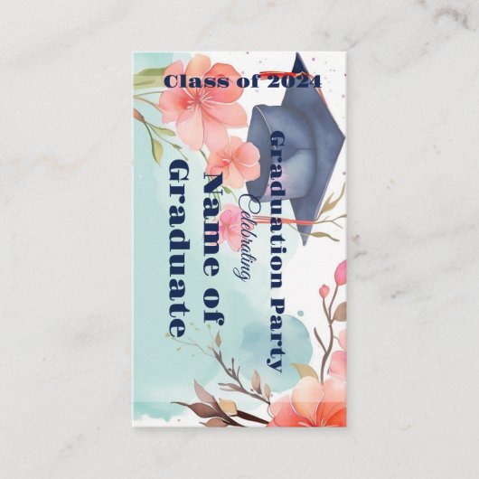 Waterverf Afstuderen Aankondiging (Voorkant)