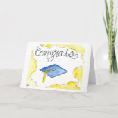 Waterverf Afstuderen Kaart (Voorkant)