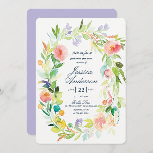 Waterverf Afstuderen Uitnodiging tot openen