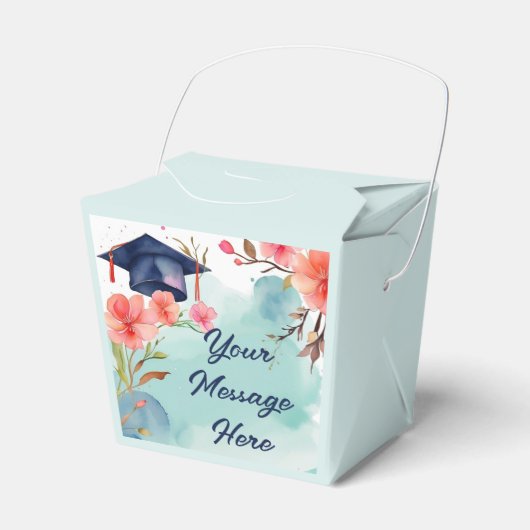 Waterverf Afstuderen viering Bedankdoosjes (Voorkant Zijde)