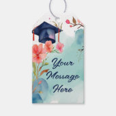 Waterverf Afstuderen viering Cadeaulabel (Voorkant)