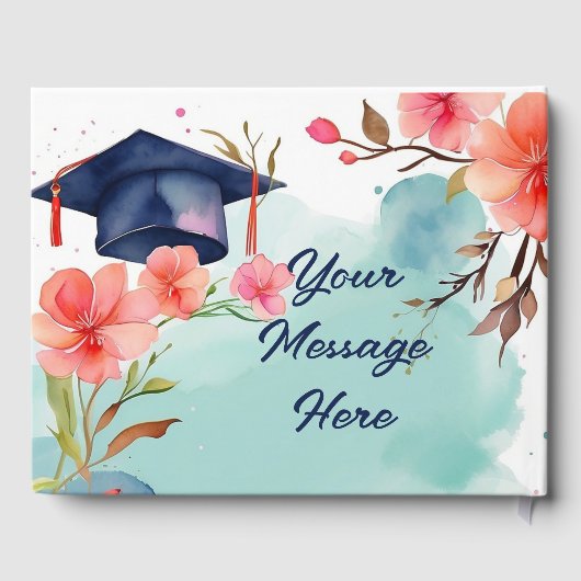 Waterverf Afstuderen viering Gastenboek (Achterkant)